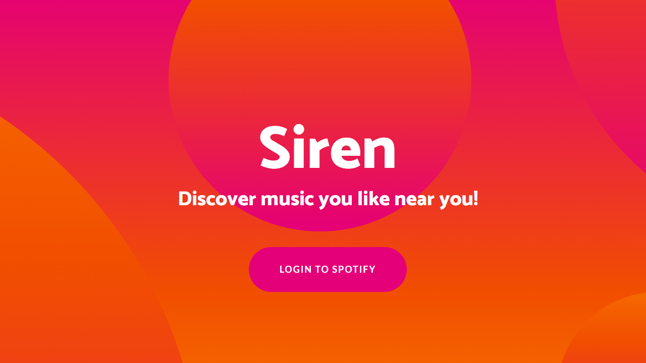 Siren landing page